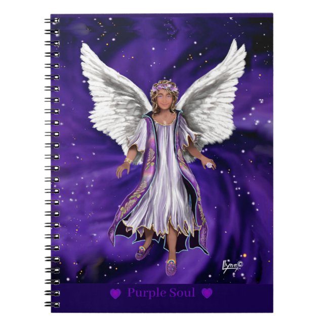 Cuaderno bloc de notas Purple Soul (Frente)