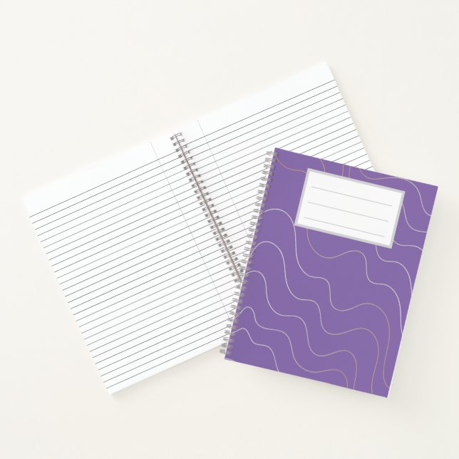 Cuaderno Bloc de notas púrpura (Interior)