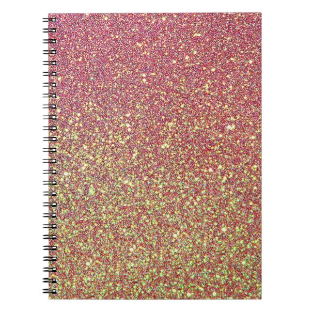 Cuaderno bloc de notas purpurina (Frente)
