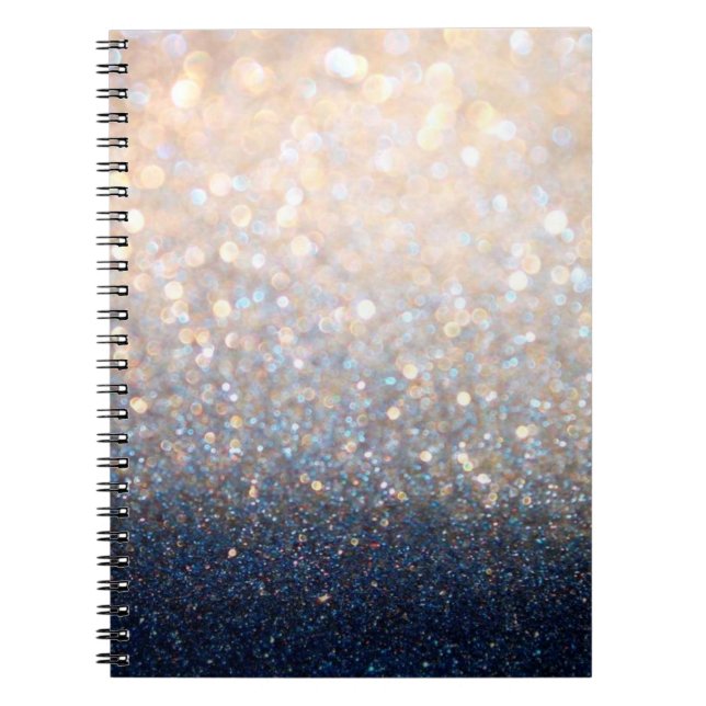 Cuaderno bloc de notas purpurina (Frente)