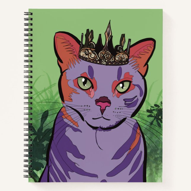 Cuaderno Bloc de notas QT Pie Purple Poobah (Anverso)