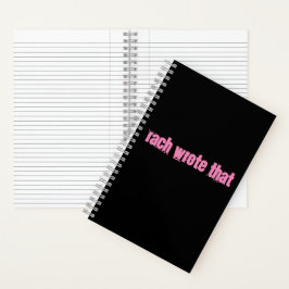 Cuaderno Bloc de notas Rach Spiral 