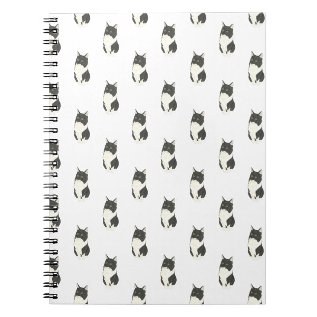 Cuaderno Bloc de notas Ragamuffin Tuxedo Cat (Frente)