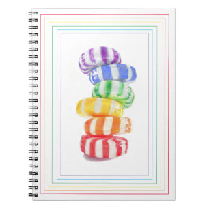 Cuaderno Bloc de notas RAINBOW CANDY 6.5x8.75