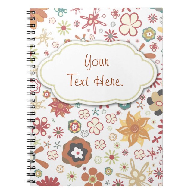 Cuaderno Bloc de notas Random Fun Flower Garden (Frente)