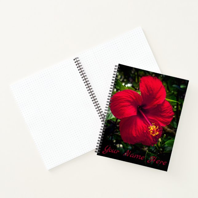 Cuaderno Bloc de notas "Red Hibiscus" (Interior)