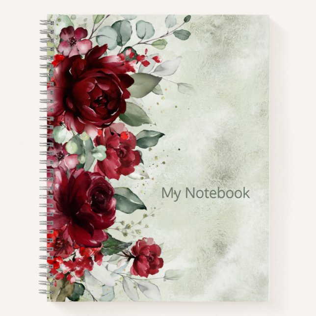 Cuaderno Bloc de notas Red Peony Epiphany (Anverso)