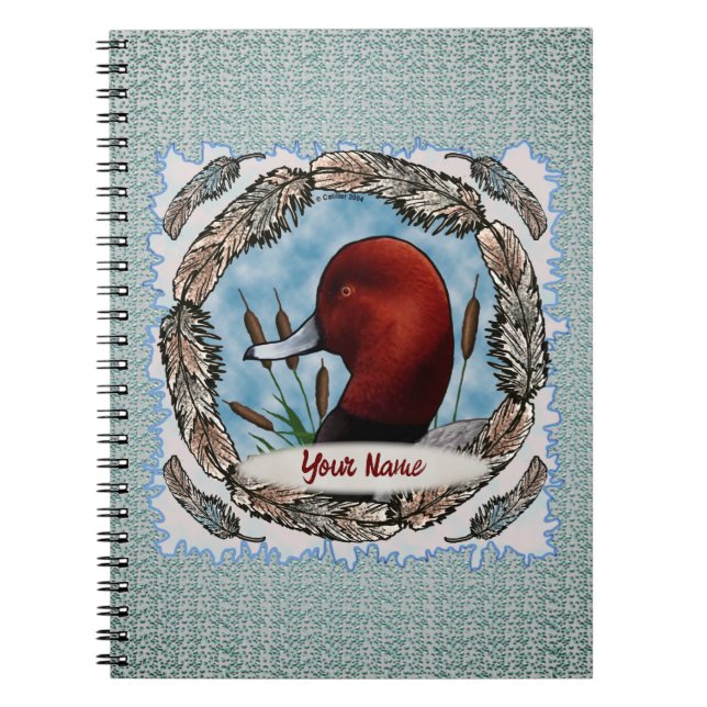 Cuaderno bloc de notas Redhead Duck (Frente)
