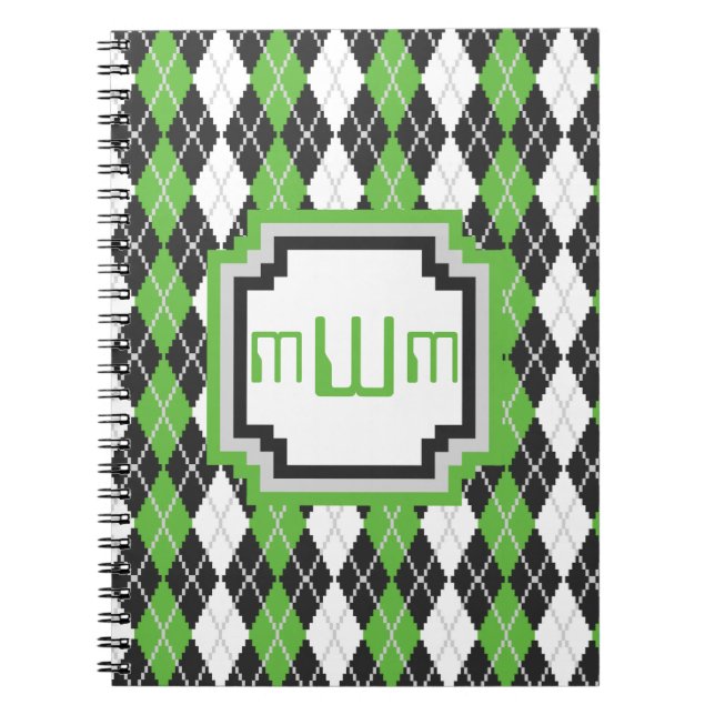 Cuaderno Bloc de notas Retro Argyle (Frente)