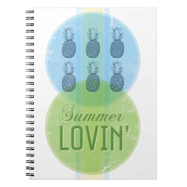 Cuaderno Bloc de notas retro de Summer Lovin (Frente)
