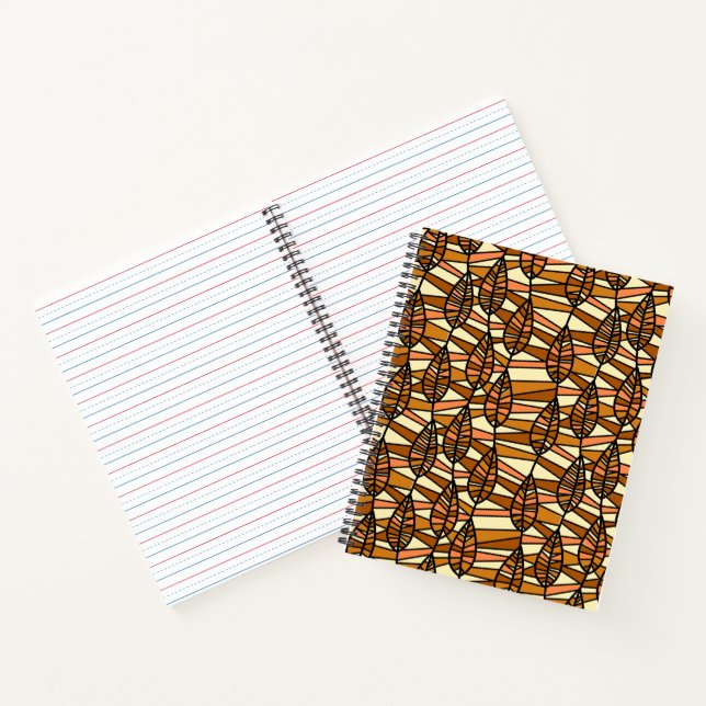 Cuaderno Bloc de notas retro otoño (Interior)