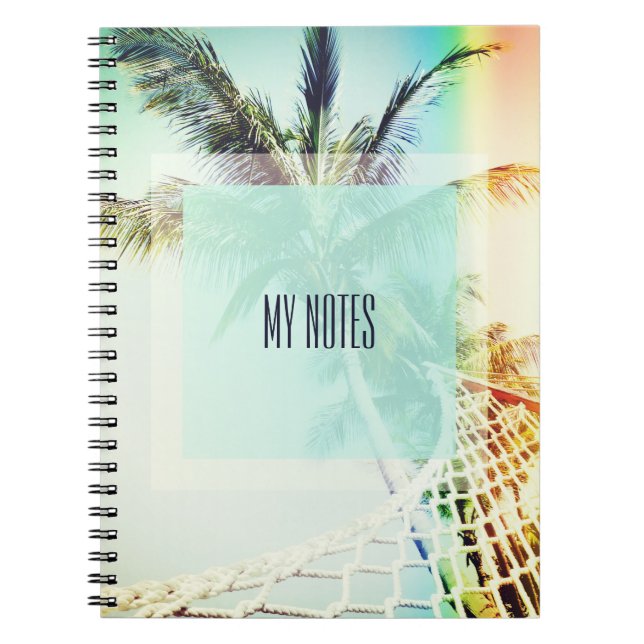 Cuaderno Bloc de notas Retro Summertime Personalizado (Frente)