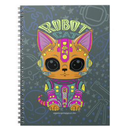 Cuaderno Bloc de notas Robot Cat