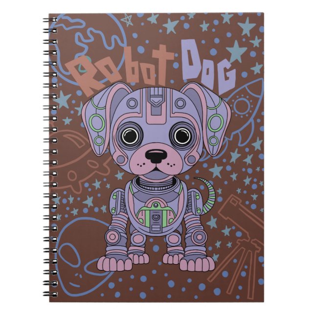 Cuaderno Bloc de notas Robot Dog (Frente)