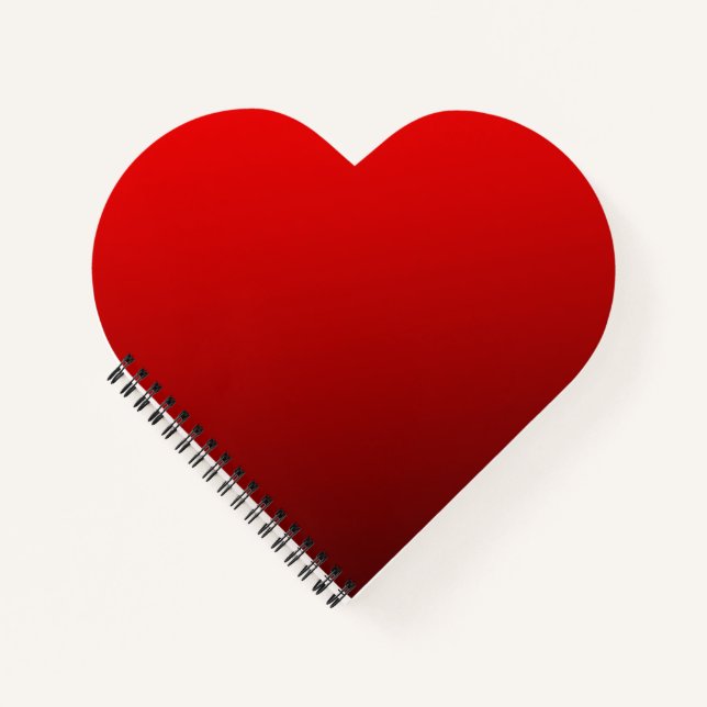 Cuaderno Bloc de notas rojo de dos tonos (Anverso)