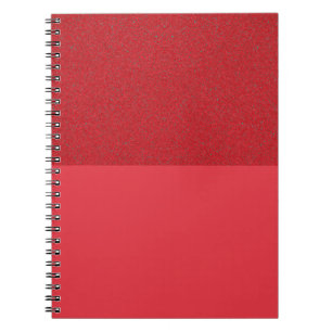 Cuaderno Bloc de notas rojo de tomate de doble textura (Per