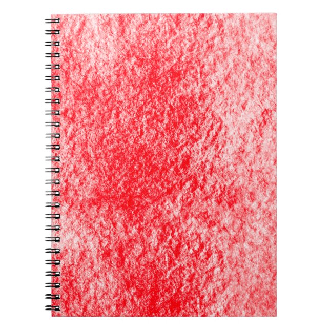 Cuaderno Bloc de notas rojo divertido y brillante (Frente)