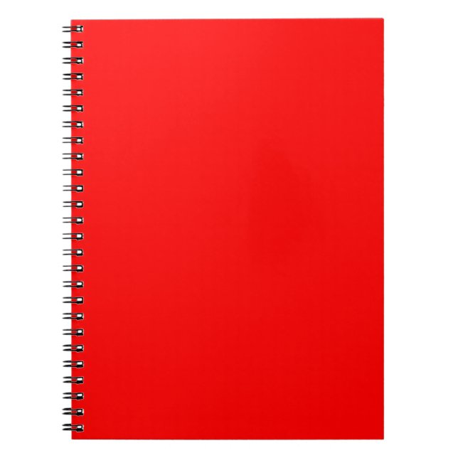 Cuaderno Bloc de notas rojo Personalizado mínimo (Frente)