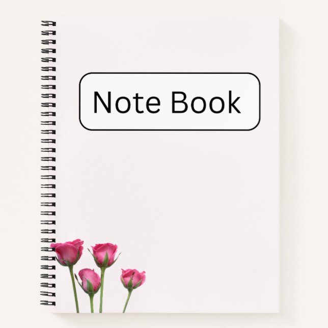 Cuaderno Bloc de notas rosa (Anverso)