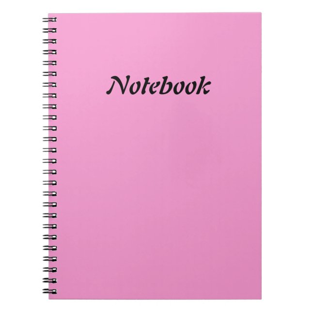 Cuaderno bloc de notas rosa (Frente)