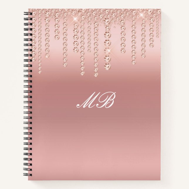 Cuaderno Bloc de notas rosado de moda (Anverso)