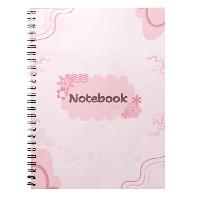 Cuaderno Bloc de notas rosado lindo (Frente)