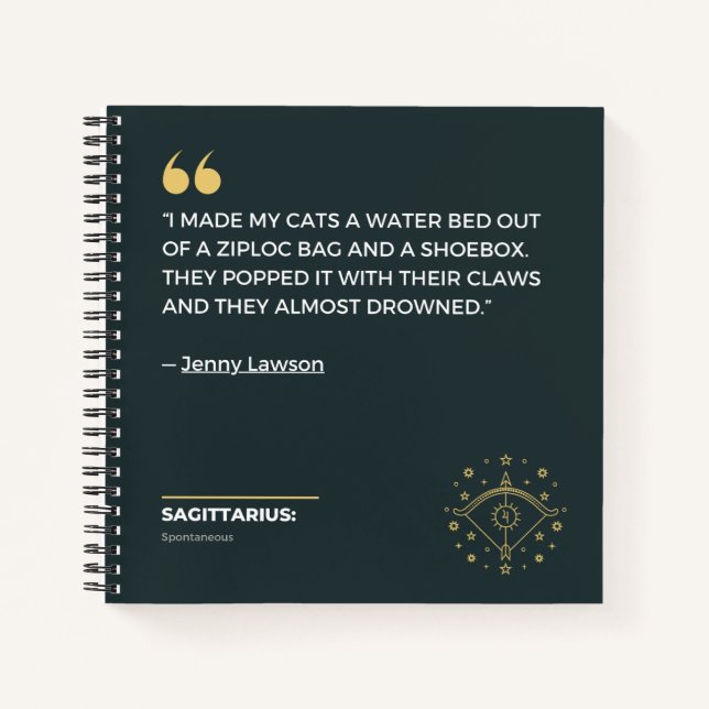Cuaderno Bloc de notas Sagittarius (Anverso)