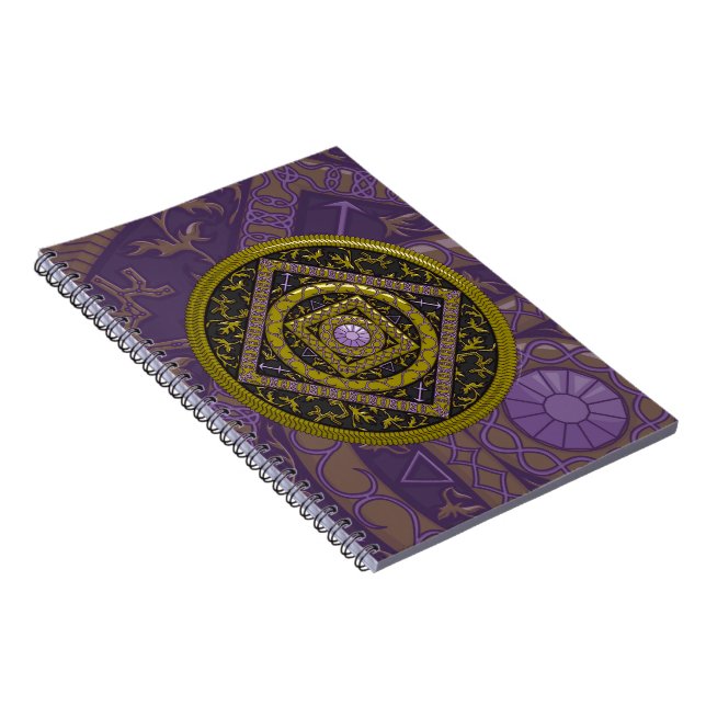 Cuaderno Bloc de notas Sagittarius Mandala (Lado Derecho)