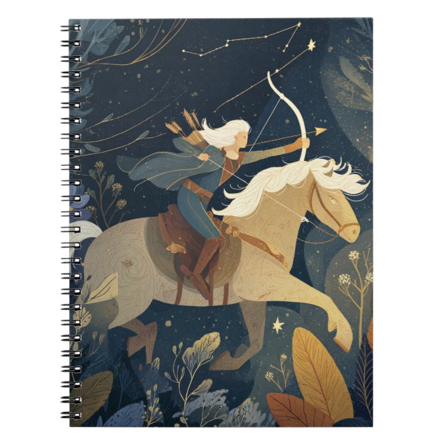 Cuaderno Bloc de notas Sagittarius Zodiac Archer (Frente)