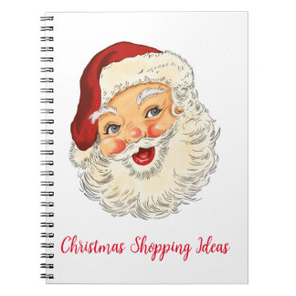 Cuaderno Bloc de notas Santa Vintage