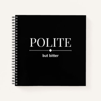 Cuaderno Bloc de notas sarcástico amable pero amargo