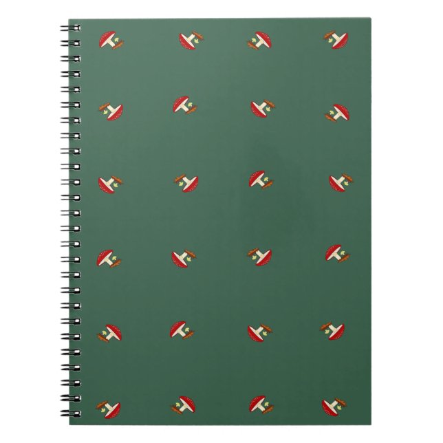 Cuaderno Bloc de notas sencillo para hongos (Frente)