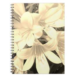 Cuaderno Bloc de notas Sepia Blooms