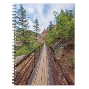 Cuaderno Bloc de notas Seven Falls Walkway Bridge