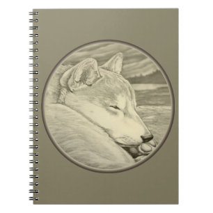 Cuaderno Bloc de notas Shiba Inu Regalos de arte Husky Libr