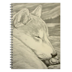 Cuaderno Bloc de notas Shiba Inu Regalos de arte Husky Libr