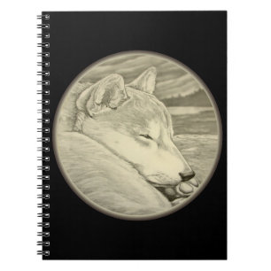Cuaderno Bloc de notas Shiba Inu Regalos de arte Husky Libr