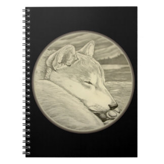 Cuaderno Bloc de notas Shiba Inu Regalos de arte Husky Libr