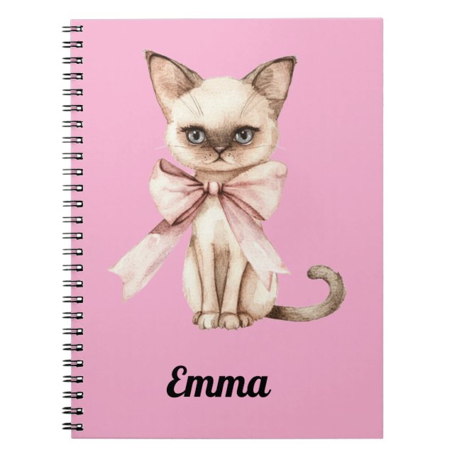 Cuaderno "Bloc de notas siamés personalizado (Frente)