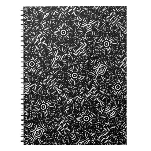 Cuaderno Bloc de notas singular de arte de puntas sinérgica (Frente)
