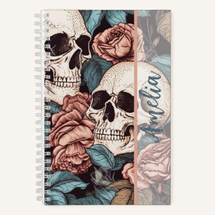 Cuaderno Bloc de notas Skulls
