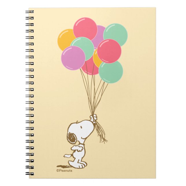 Cuaderno Bloc de notas Snoopy y Balloons (Frente)