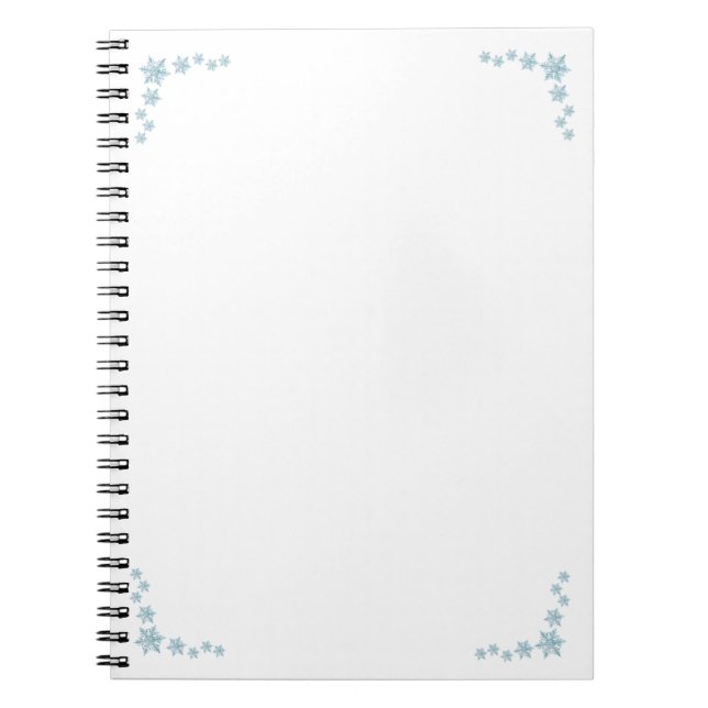 Cuaderno Bloc de notas Snowflake (Frente)