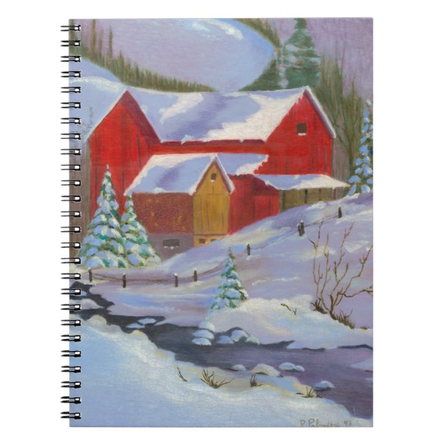 Cuaderno Bloc de notas Snowy Winter Day (Frente)
