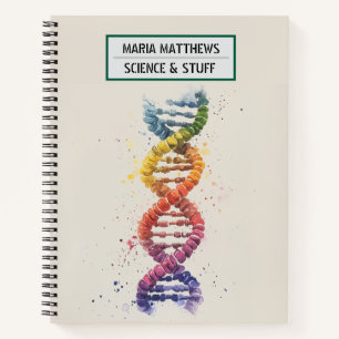 Cuaderno Bloc De Notas Sobre El ADN Y La Ciencia