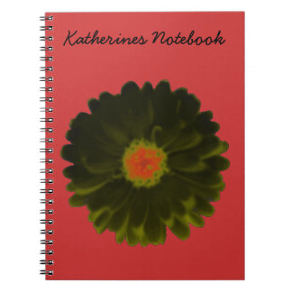 Cuaderno Bloc de notas sobre el Personalizable marino negro
