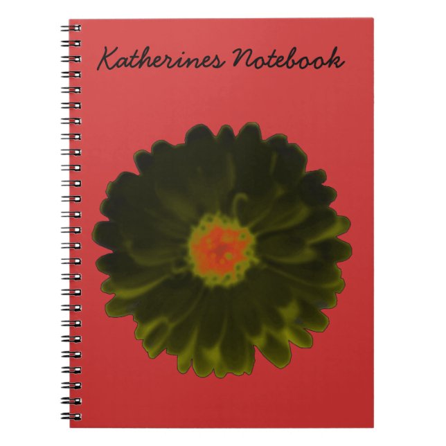 Cuaderno Bloc de notas sobre el Personalizable marino negro (Frente)