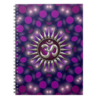 Cuaderno Bloc de notas sobre energía de curación púrpura de