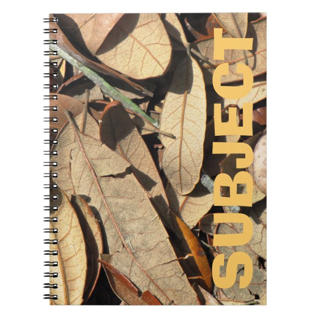 Cuaderno Bloc de notas sobre la naturaleza de la hoja (Frente)
