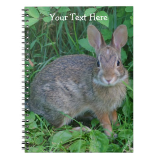 Cuaderno Bloc de notas sobre la naturaleza del conejo salva